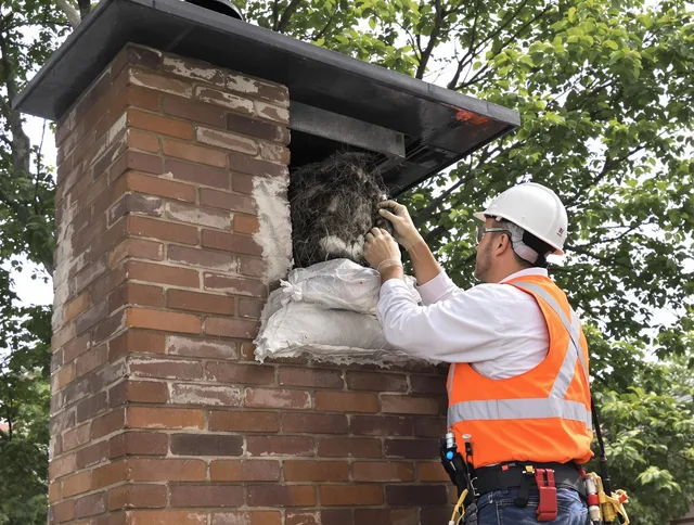 Humane removal of debris and animals by Fountain Valley Chimney Sweep in Fountain Valley, CA