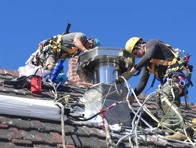 Protective chimney cap installed by Fountain Valley Chimney Sweep in Fountain Valley, CA