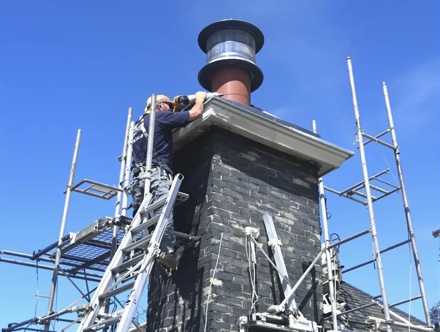 Sturdy chimney crown finished by Fountain Valley Chimney Sweep in Fountain Valley, CA