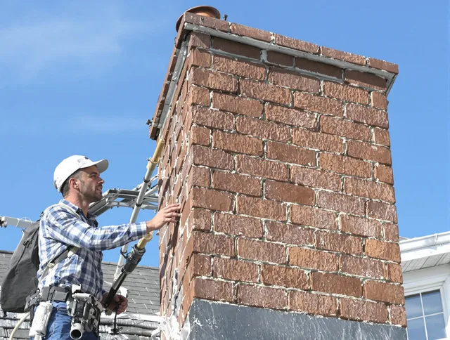 Brickwork for a chimney rebuild by Fountain Valley Chimney Sweep in Fountain Valley, CA