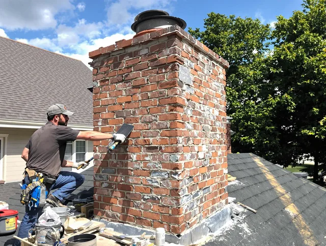 Completed chimney rebuild by Fountain Valley Chimney Sweep in Fountain Valley, CA