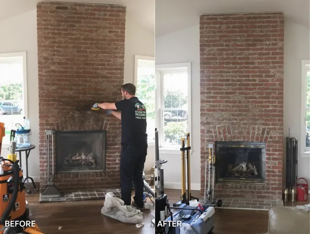 Finished chimney sweeping service by Fountain Valley Chimney Sweep in Fountain Valley, CA