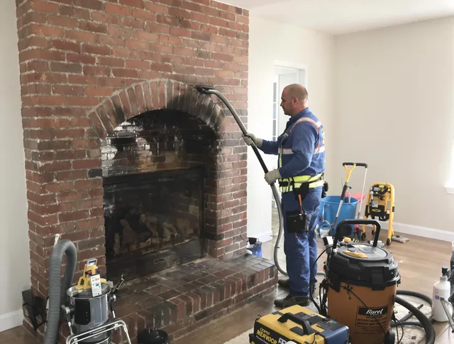 Fountain Valley Chimney Sweep expert performing detailed chimney sweep in Fountain Valley, CA