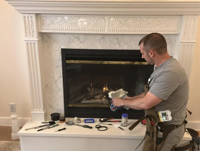 Fountain Valley Chimney Sweep performing fireplace maintenance in Fountain Valley, CA