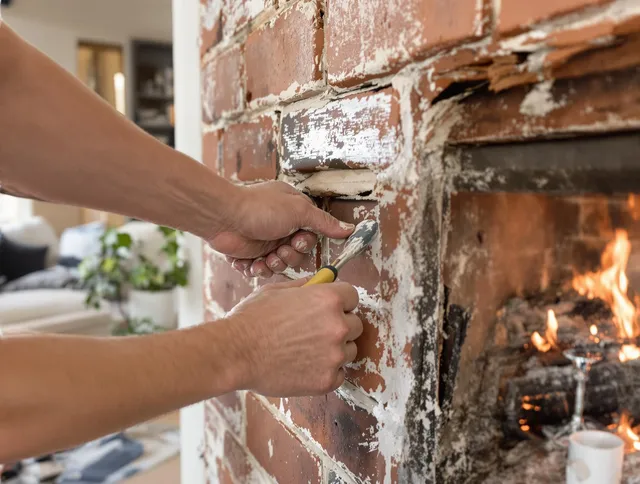 Routine fireplace repair by Fountain Valley Chimney Sweep in Fountain Valley, CA