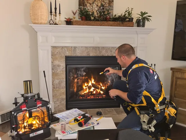 Safety-focused fireplace inspection by Fountain Valley Chimney Sweep in Fountain Valley, CA