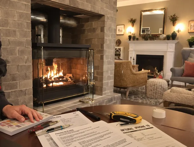 Fountain Valley Chimney Sweep verifying fireplace safety measures in Fountain Valley, CA